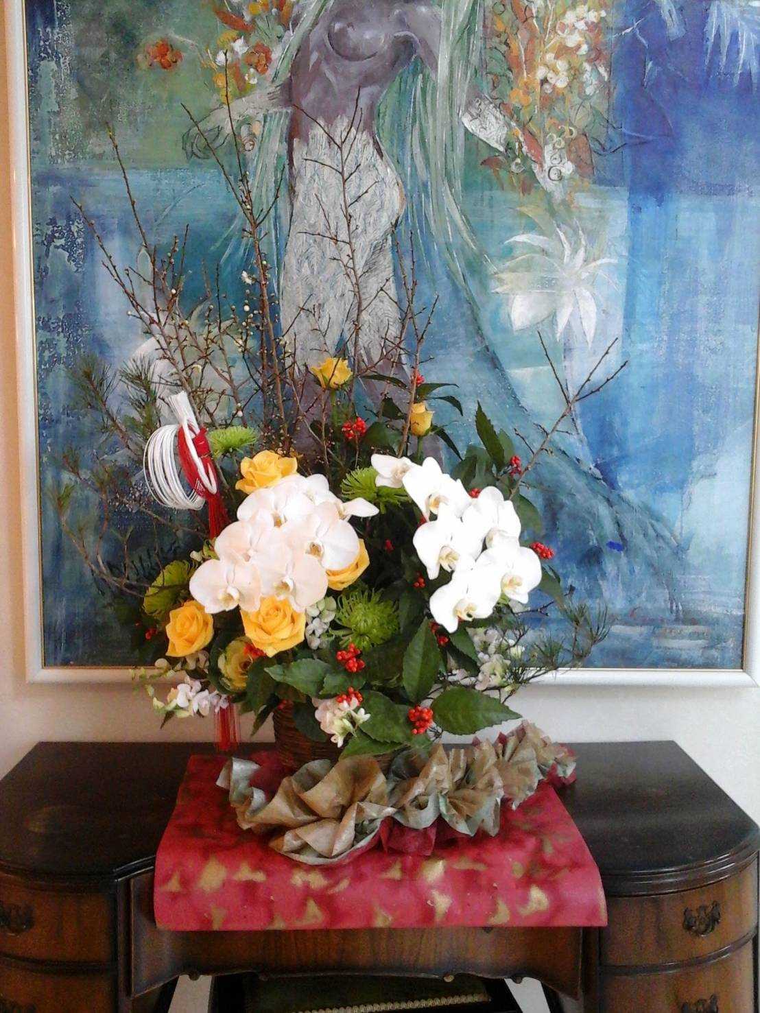 お正月花納品しました Gallery 花しょう 仙台市宮城野区鶴ケ谷のお花屋さん